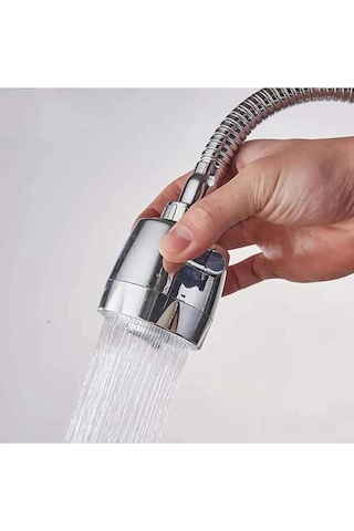 Mintev Oynar Spiral Borulu Krom Mutfak Lavabo Başlığı 2 Fonksiyonlu