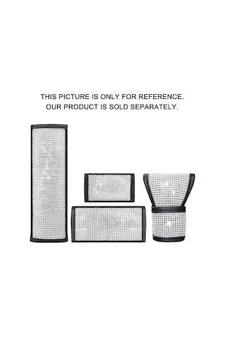 Ranyeek Kara Pu Deri Araba Vites Koruması Taşlı Desenli Vites套