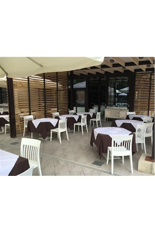 Papatya Eden-s 4 Adet Sandalye Bahçe Mutfak Restoran Kafe Beyaz