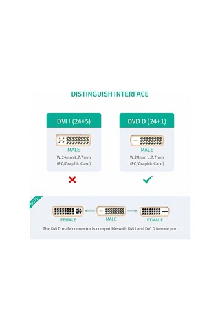 Speeduf Dvi 24+1 To Hdmi Dönüştürücü Görüntü Aktarma Kablosu