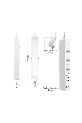 Mep Vtn Bp-01 Wifi Yüksek Akım Korumalı Hızlı Şarj Özellikli Akıllı Priz Najmaddin 0 - 2 M