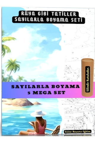 Sayılarla Boyama Süper Seti Rüya Gibi Tatiller