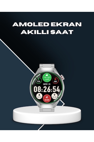 Akıllı Saat Bluetooth Görüşme Destekli - Spor, Sağlık Ve Bildirim Özellikli