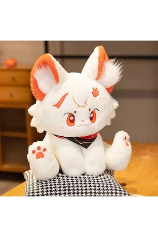 Turuncu Kedi Peluş Oyuncak Kedicik Kawaii Anime Kedi Oyuncak Tüylü