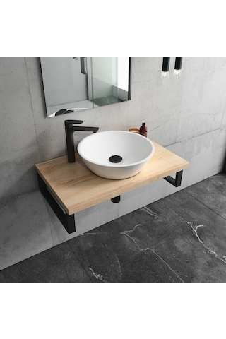 Isvea Sistema Y Soft Tezgah Üzeri Çanak Lavabo 45 Cm, Batarya Deliksiz Beyaz 10sy66045