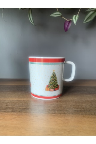 Yeni Yıl-noel Çam Ağacı Model Tekli Kupa Çok Renkli