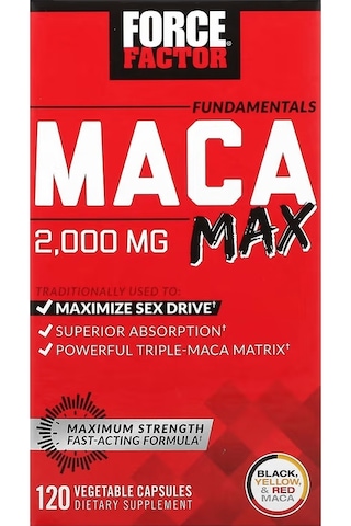 Force Factor Fundamentals Maca Max 2000 Mg 120 Vegan Caps