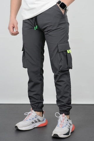 Edwoxmen Erkek Slim Fit Cepli Beli Ve Paçası Lastikli İnce Spor Pantolon Antrasit Edw071-antrasit Antrasit