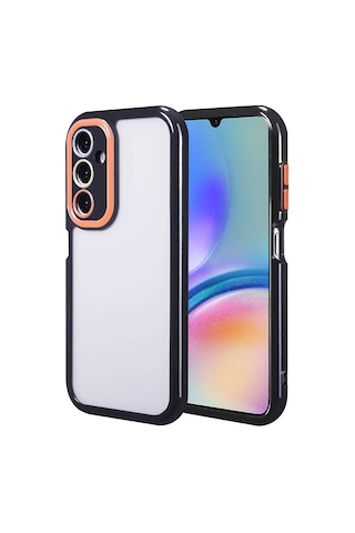 More Tr Samsung Uyumlu Galaxy A05s Kılıf Kamera Korumalı Renkli Kenar Ve Çerçeve Tasarımlı Mtr Vitamin Kapak-siyah