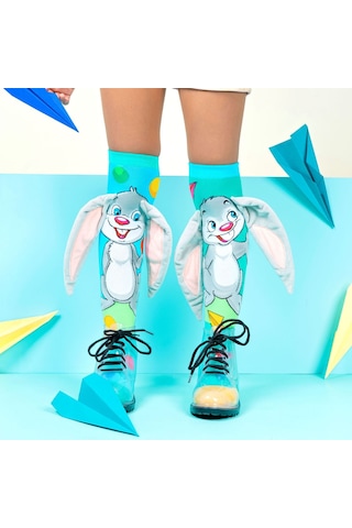 Madmia Hophop Bunny Çorap Çok Renkli