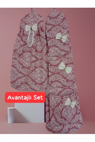 Pembe Varak Avantajlı Düzenleyici Set İçerik:duvar Cebi+poşetlik
