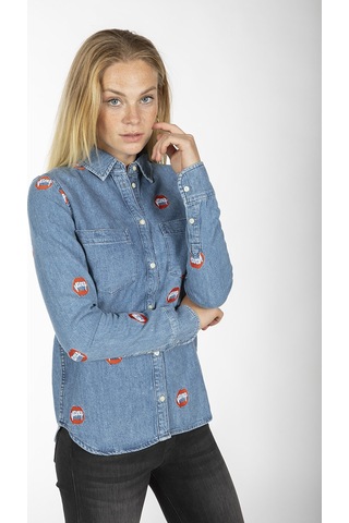 Zoe Karssen Jean Gömlek  ZOKN5132 Mavi