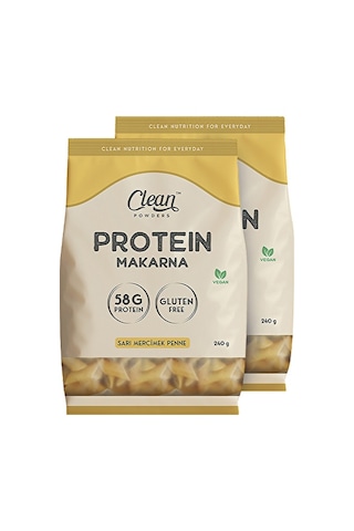 Clean Powders Protein Makarna Sarı Mercimek 240 Gr 2 Adet - Aromasız