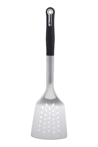 MasterPro 4859 Foodies Collection serisi Paslanmaz Çelik Oluklu Spatula,33,6x9,5x4,6 cm,PBT materyal