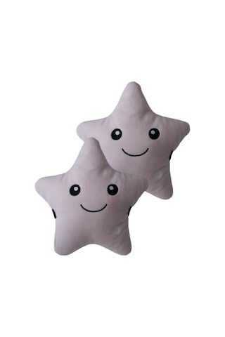 Polar Ortopedik Pembe Yıldız Yastık / Araç Seyahat Yastığı 2'li