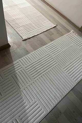 Lioren 9201 Krem - Salon, Koridor Yolluk , Mutfak, Antre, Yatak Ve Oturma Odası Halısı Krem 1