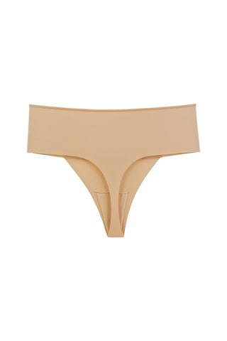 Kadın Külot Yüksek Bel Tanga Lazer Kesim Esnek Iz Yapmayan Büyük Beden 5 Li Paket Ten 26318 R23 Ten Rengi