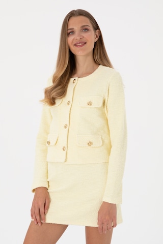 U.S. Polo Assn. Kadın Limon Örme Ceket 50300748-VR035