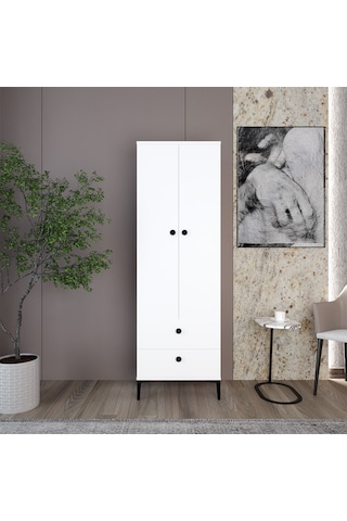 Kalender Dekor Silvia-1 Slv01, 2 Kapaklı, 2 Çekmeceli Gardırop
