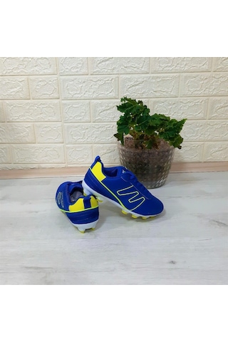 Jump 28843 Saks Mavi Krampon Çim Saha Çocuk Futbol Ayakkabı 001