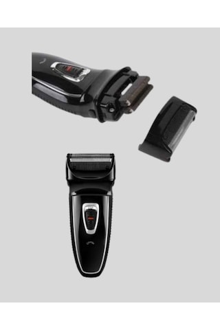 Şarjlı Kablosuz Tıraş Makinesi Çift Başlık Kuru Tıraş Ergonomik Taşınabilir -