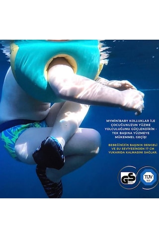 Myminibaby Kraulquappen 0011-KQ-A 21x7 cm Başlangıç Seviye Yüzme Kolluk