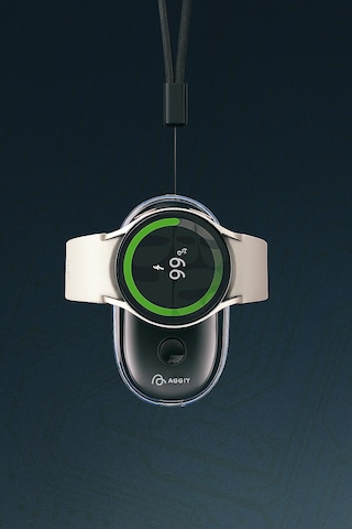 Aggiy Mini Magjoy S 2.5w 1000 Mah Manyetik Powerbank Wireless Kablosuz Taşınır Şarj Samsung Uyumlu Watch siyah