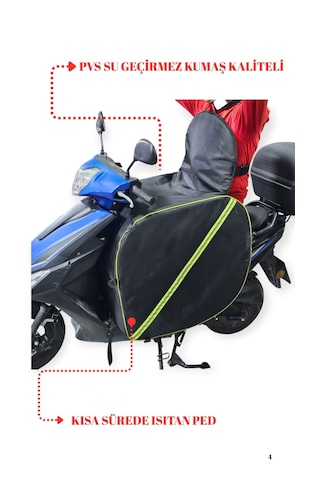 Scooter Diz Örtüsü Rüzgar Koruma Kalın Özel Yapım-2271