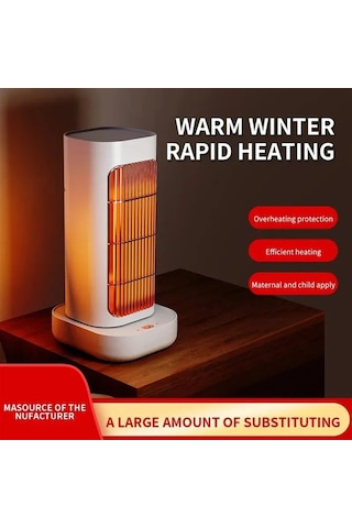 Jialan Jl Taşınabilir Elektrikli Isıtıcı Fan Ptc Devrilme Koruması Mini