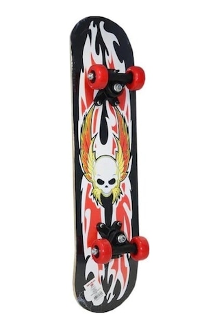 Ahşap Kaykay Büyük 60 Cm 4 Tekerlekli Kaykay Skateboard Çok Renkli