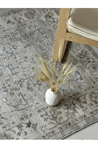 Mariesse Home Antik Serisi Vintage Modern Dokuma Salon Oturma Odası Halısı 405-bej