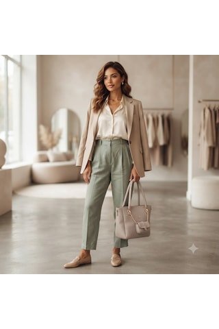 Nas Bag Kadın 2 Li Set Omuz Çantası Kum Victoria