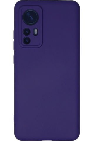 Xiaomi Mi 12 Kılıf Nano İçi Kadife Silikon - Mor Düz Renkli