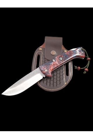 N690 Böhler Çelik Kampçı Avcı Cep Çakısı Çok Renkli