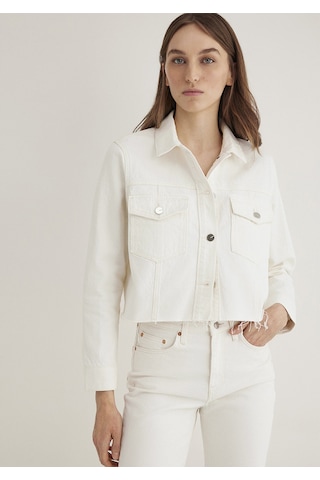 Mavi - Thalia Mavi Premium Beyaz Jean Ceket 1110289-89161 Beyaz