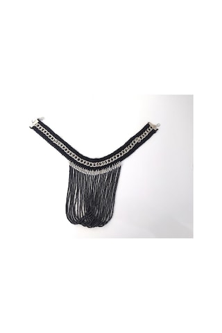 Kolye Gerdanlık Kadın Choker Bohem Kolyeler El Yapımı Uzun Püskül Boncuklar Bayan Kolye Takı Tasma Çok Renkli