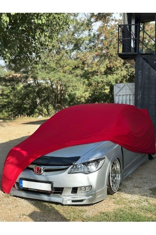 Masgarage09 Üniversal Kırmızı Penye Araç Brandası