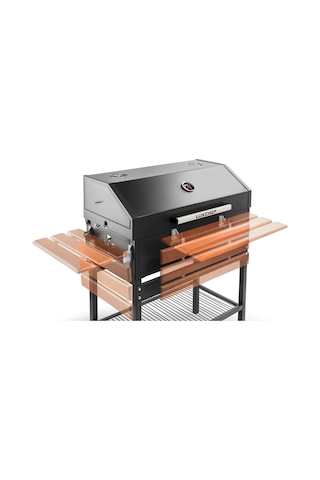 Luxchef LC80 Barbekü Mangal + Kılıf + Önlük + BBQ Eldiveni