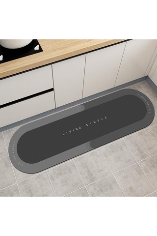 Sihirli Paspas Banyo Paspası Su Emici Mutfak Koridor Paspas Kaymaz Tabanlı 40cm - 120cm Yuvarlak Çok Renkli