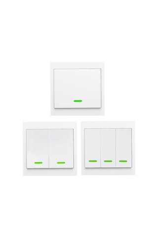 Teltree 433mhz Akıllı Kablosuz Uzaktan Kumandalı Duvar Anahtarı - 1 Açma Kapama Fonksiyonlu 1-gang