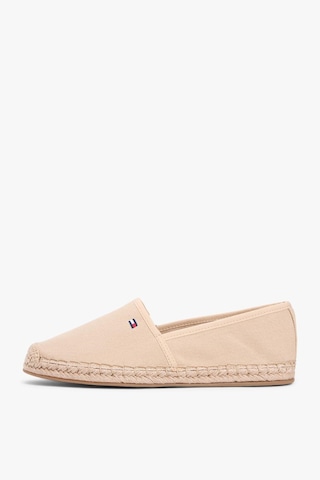 Tommy Hilfiger Kadın Flag Canvas Bej Espadril-13416 Bej
