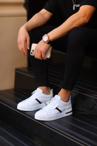 Serhat Özköroğlu-beyaz Erkek Sneakers Beyaz Beyaz