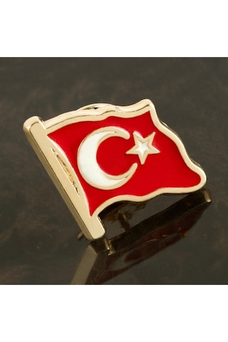 Ay Yıldız Yaka Rozet Çok Renkli