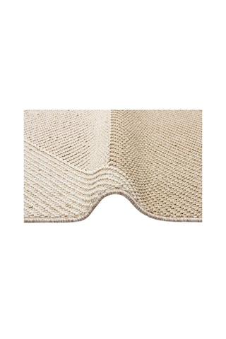 Soho Sh 08 Beige Hav Vermeyen Özel Ipler Ile Üretilen Etnik Örgü Desenlere Sahip Makine Halısı