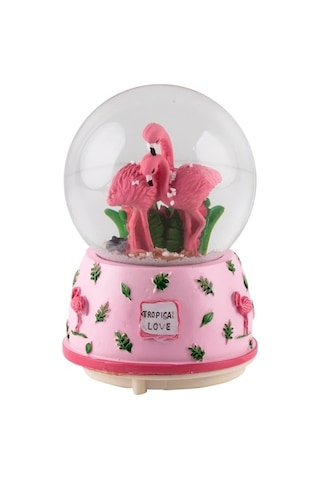 Decolove Dekoratif Kar Küresi - Flamingo