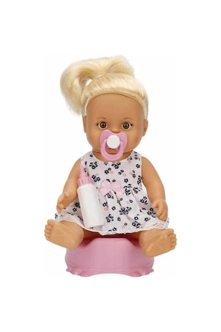 Boubou Altını Islatan Bebek Seti 30 Cm Beyaz