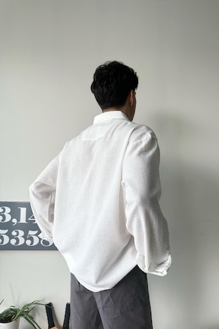 Chill Cozy Relax Fit Beyaz Gömlek-beyaz Beyaz
