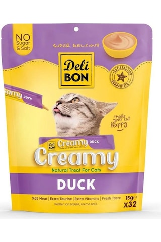 Delibon Creamy Ödül Maması Ördekli 15gr 32li Paket