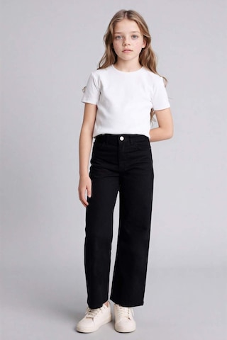 Defacto 90s Wıde Leg İspanyol Paça Gabardin Pantolon Kız Çocuk G0603a826spbk27 Siyah-bk27