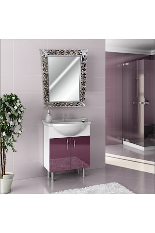 45X60Cm Eskitme Gümüş Işleme Rustik Boy Banyo Duvar Salon Aynası Gümüş